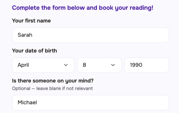 Tell Afina About Yourself